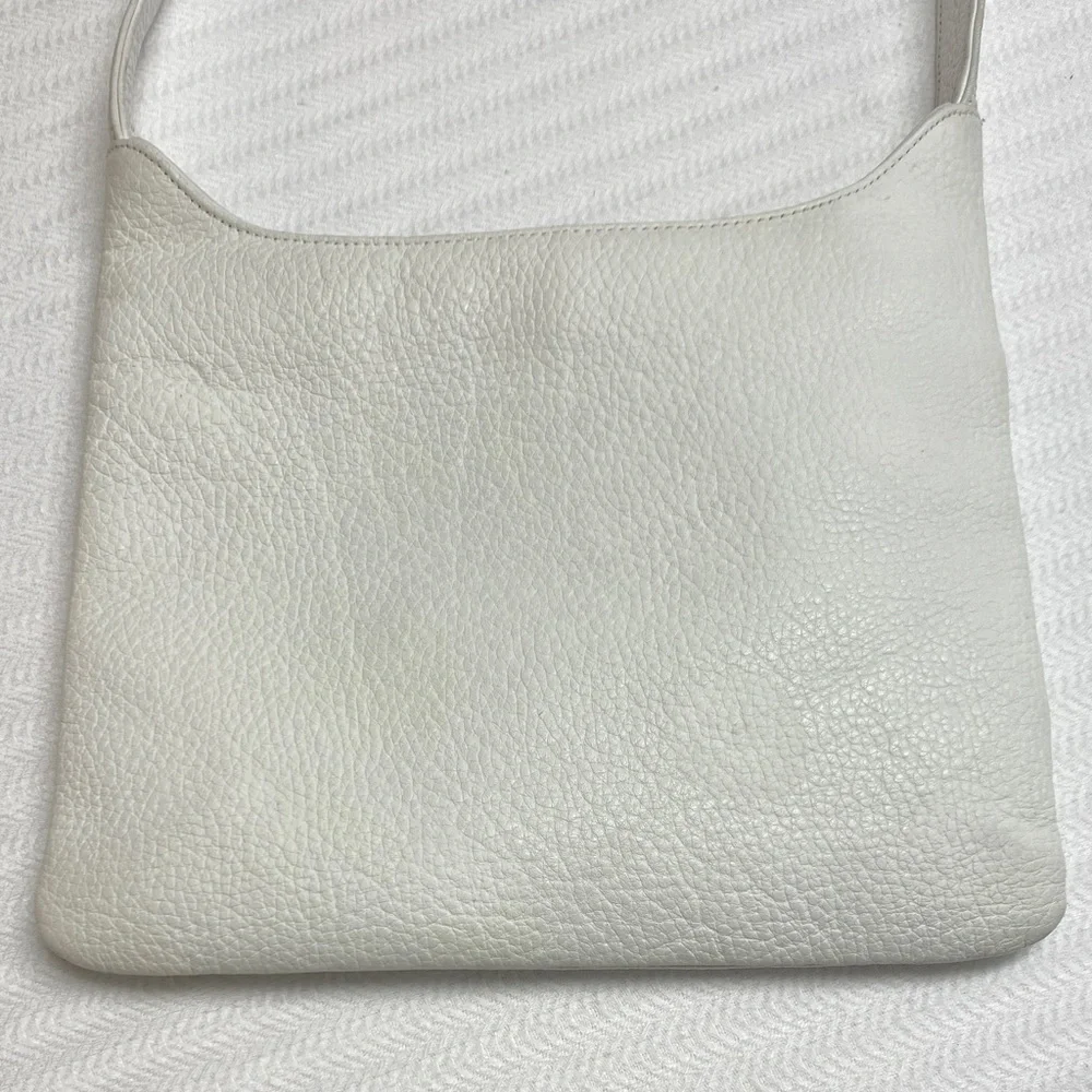 White Leather Purse Pebbled Leather The Sak 90s Classic Shoulder Bag Handbag